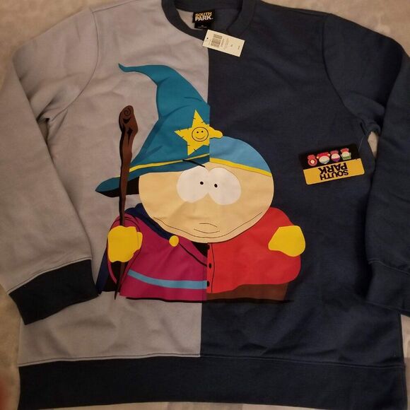 South Park XL Cartman Wizard Split Sweatshirt Mens Stick of Truth Women Unisex - Picture 2 of 9
